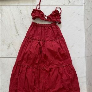 Posse Red Skirt Set